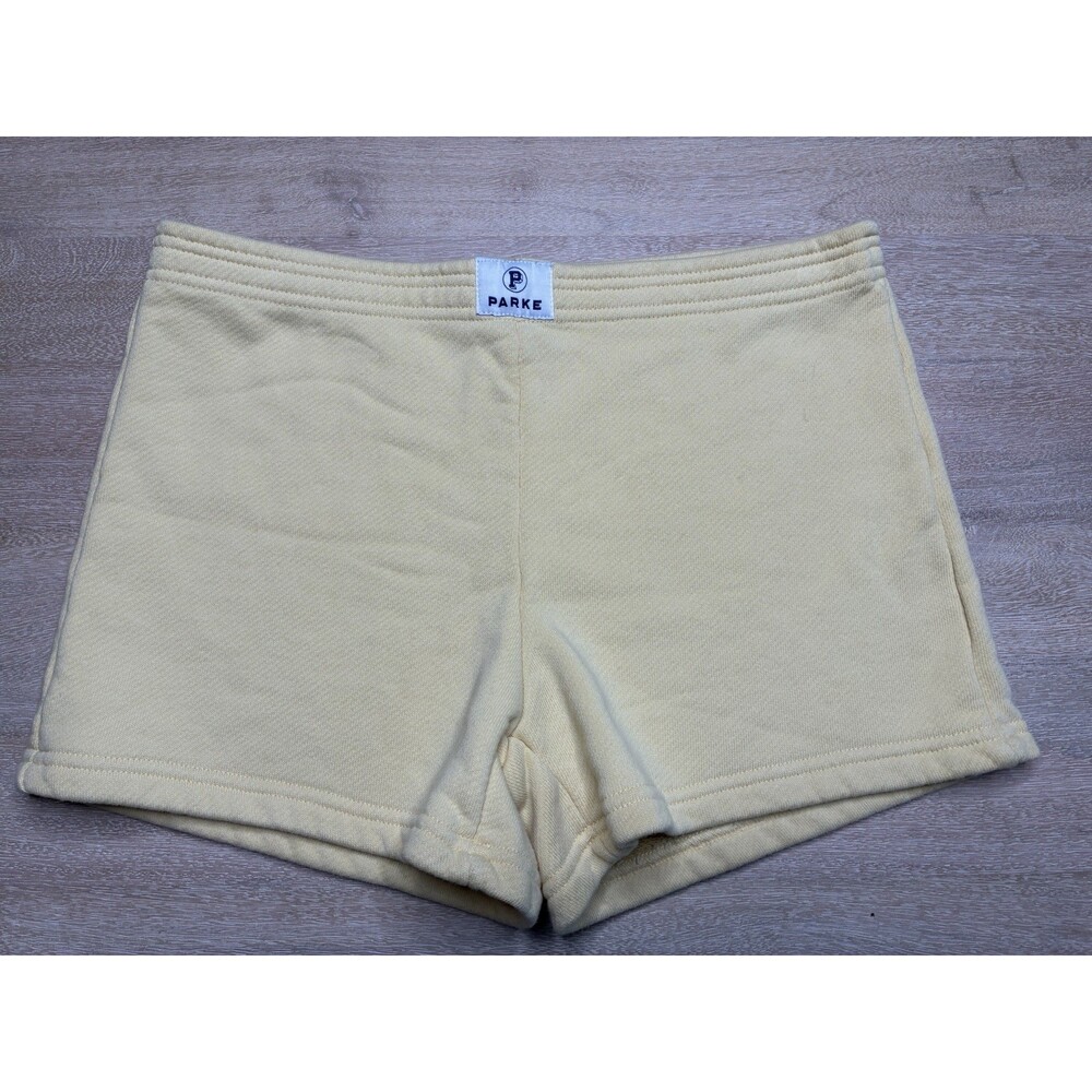 Parke Mini Heritage Terry Sweatshorts in Peel Yellow Size Medium Summerland 2025 - Picture 2 of 7